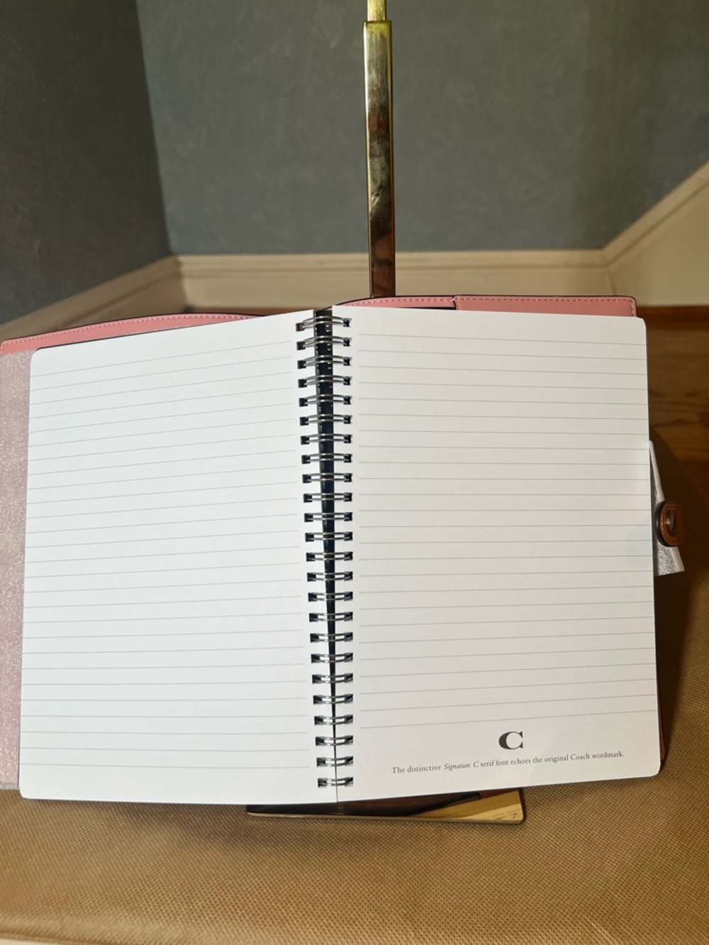 Coach Powder Pink Notebook - Picture 5 of 5